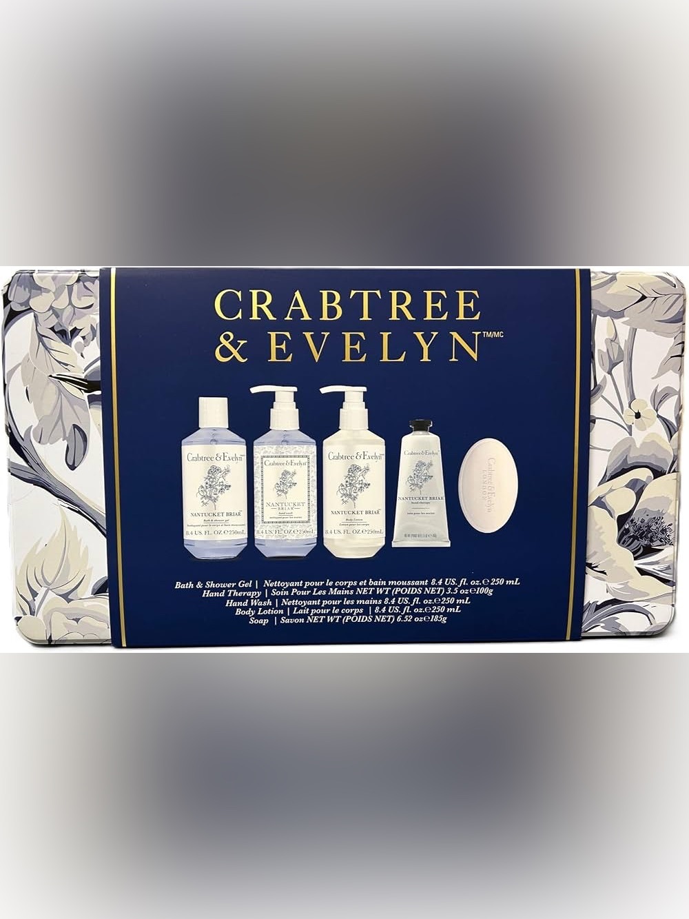 Crabtree & Evelyn Nantucket Briar Bath & Body Gift Set - Blue/White